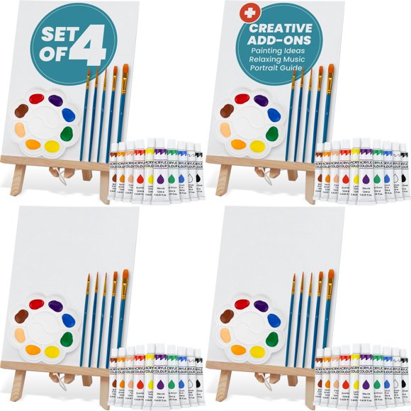 Kit de Pintura CraftyCrocodile 4 Pack Noche de Cita