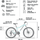 thumbnail image 3 of Bicicleta Mountain Bike Cruise Aro 26 21 Velocidad Mujer Color 1624550 - turquesa Tamaño del cuadro M, 3 of 3