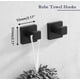 thumbnail image 5 of Juego de accesorios de baño PAHSFS negro mate, 5 piezas, 5 of 6