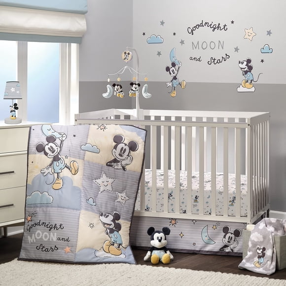 Juego De Ropa De Cama Para Cuna Disney Baby Moonlight Mickey