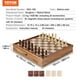 thumbnail image 3 of Juego de ajedrez VEVOR 2 en 1 de madera maciza con almacenamiento, 3 of 3