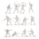 thumbnail image 3 of Toy Soldiers TimMee Plastic Army Men, blanco, 48 piezas, fabricado en EE. UU, 3 of 5