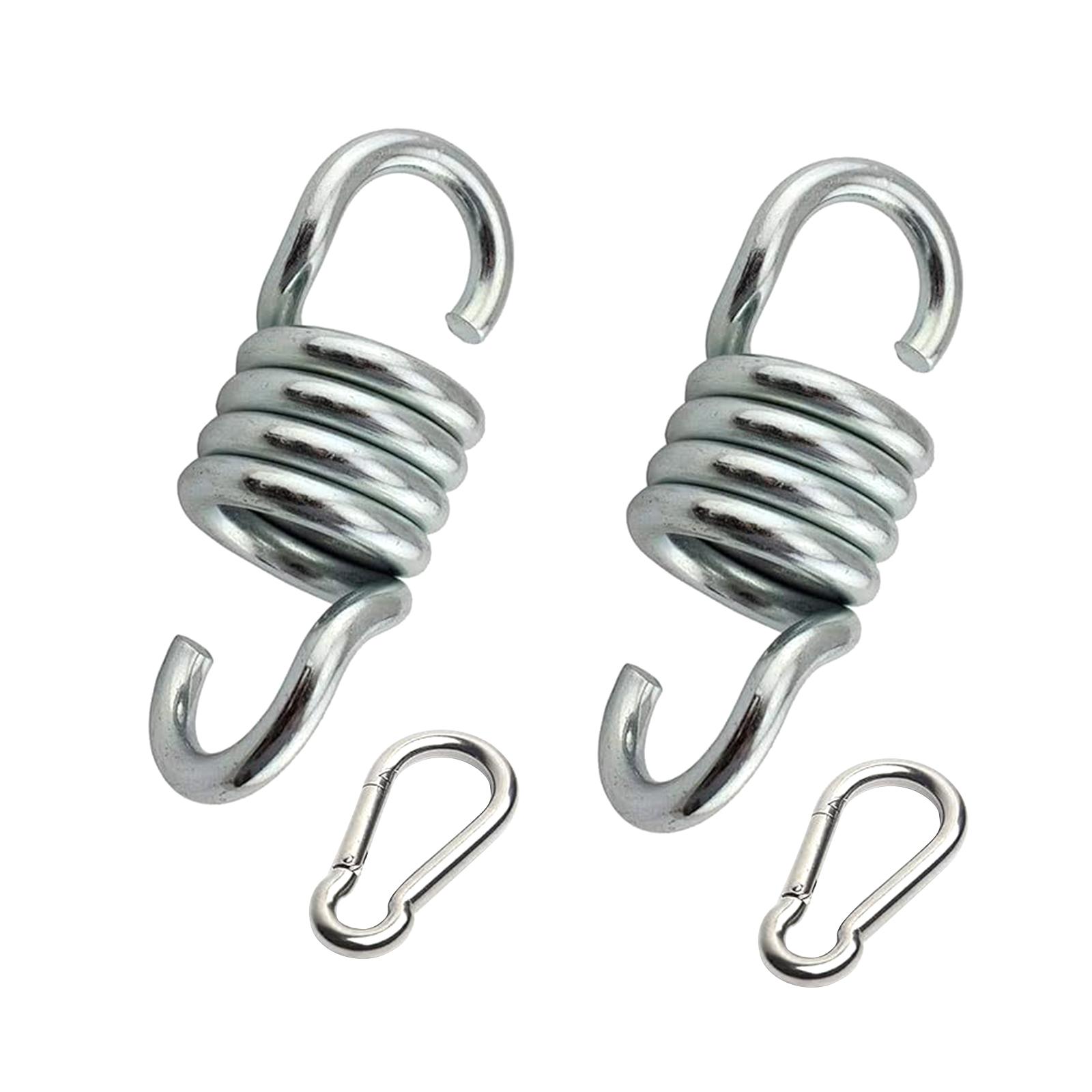 Magideal - Columpio De Porche Con Resorte, Elegante, Resistente, Resistente, Portátil, Práctico, Para Exteriores. Con Mosquetones