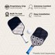 thumbnail image 3 of Pickleball Paddle Grips YALLA White (paquete de 2), 3 of 7