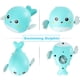thumbnail image 5 of Juguetes de baño para bebés, paquete de 4 divertidos juguetes de baño para bebés, tortugas nadadoras y delfines, juguetes sensoriales para bebés, niños y niñas de 6 meses en adelante., 5 of 6