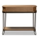 thumbnail image 4 of Mesa consola Kellyn de roble vintage con 3 cajones, 4 of 8