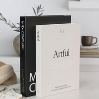 Set De 2 Libros Decorativos Zicoto Classic Para Decoración Del Hogar