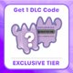 thumbnail image 3 of Peluche Dragón Morado Pet Simulator 22 cm Serie 1 con DLC, 3 of 8