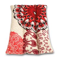 Almayun - Guatero De Semillas Y Cuarzo 3 Bandas Mandala Rojo