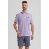 Fashionspark - Polera Hombre Piqué Básica Lisa Lila