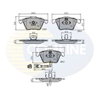 Pastillas Freno Para Auto Comline Cbp11628