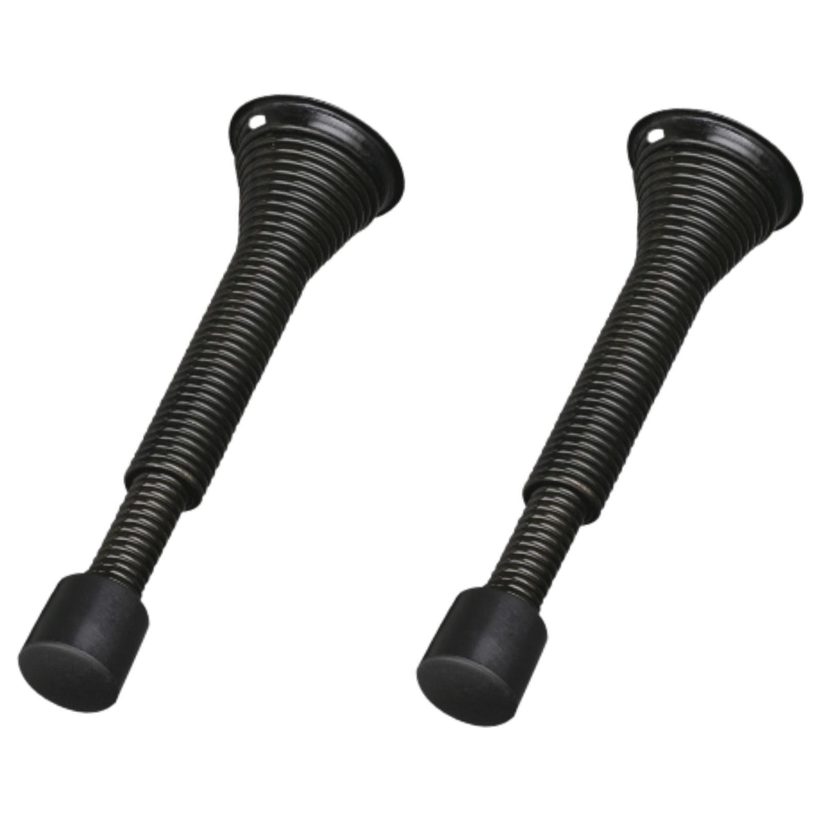 Magideal - Tope De Puerta Con Resorte De Acero, Protector De Puerta Multiusos, Fácil De Instalar, Con Cabezal De Goma Engrosado, Tope De Para Dormitorio Y Hotel.