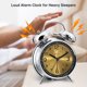 thumbnail image 2 of Despertador Peakeep Loud para personas que duermen mucho, metal dorado, 2 of 6
