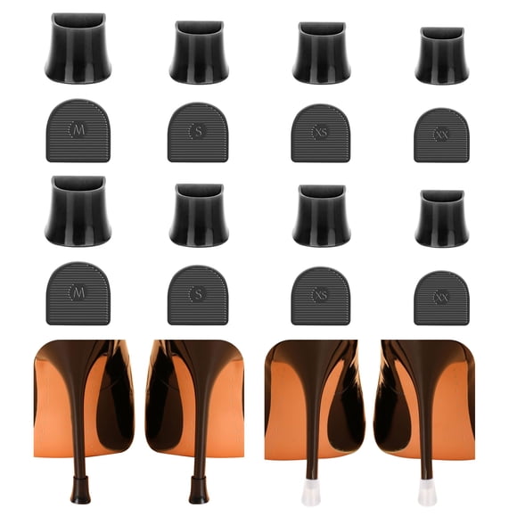 Protectores de talón JEVRKAPZ 8 pares negro antideslizante