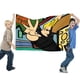 thumbnail image 2 of Johnny Bravo Bandera impresa con temática, regalo perfecto para fanáticos, amigos y familiares, y adecuada para actividades al aire libre e interiores, decoraciones de fiesta. 90 cm × 150 cm., 2 of 6