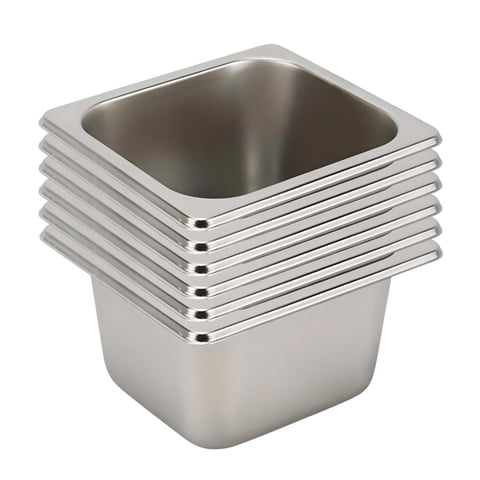 Prochef - Depósito Gastronómico Gn 1/6 X 100 Mm Acero Inox. Pack 6 Un.