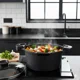 thumbnail image 3 of Olla Multicooker Doble Fondo Antiadherente Marmicoc Therma 6L 24 cm Color Negro, 3 of 7