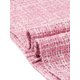 thumbnail image 5 of Vestido de tweed INSPIRE CHIC para mujer elegante con mangas cortas, escote en V con muesca, vestido lápiz para oficina, talla M, color rosa, 5 of 6