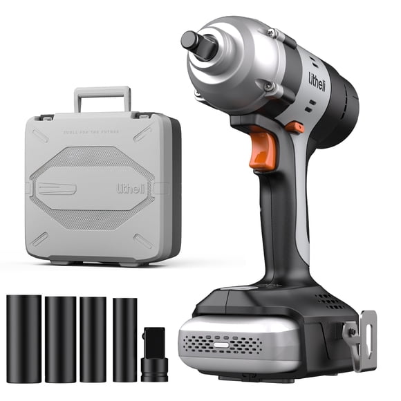 Kit de llave de impacto LiTHELi 20V 295 ft-lbs, 5 niveles de torque