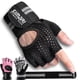 thumbnail image 1 of Guantes de entrenamiento SIMARI acolchados para levantamiento de pesas, sin dedos, negros, 1 of 5