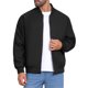 thumbnail image 4 of INSPIRE CHIC Chaqueta Bomber para Hombre, Abrigo de Otoño con Cremallera Completa, Puños Acanalados, Chaqueta de Béisbol M Negro, 4 of 6
