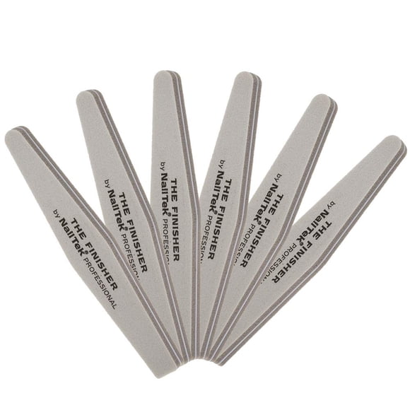 Lima de uñas Nail Tek The Finisher, grano 240/400, 6 unidades