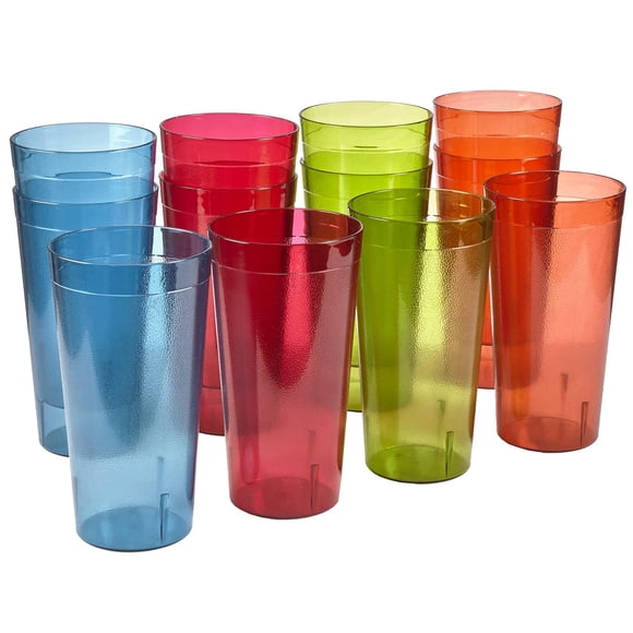 Tumblers US Acrílico de plástico para café, reutilizable, 960 ml (juego de 12)