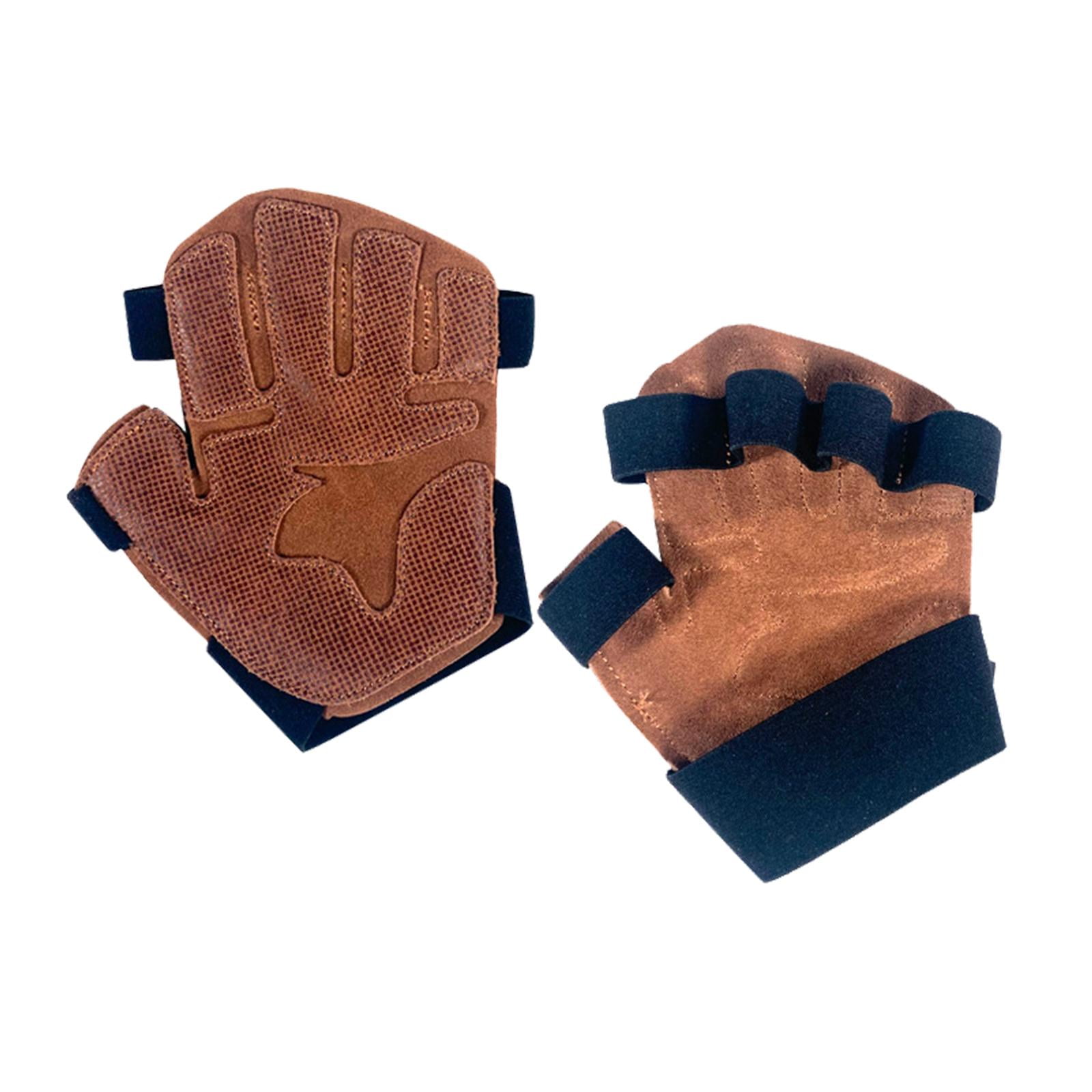 Magideal - 2x Guantes De Ejercicio Suaves Unisex Antideslizante Protector De Manos Levantamiento De Pesas Entrenamiento Guantes De Fitness Para Barra Culturismo , S S