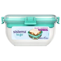 Sistema - Hermético Para Ensalada + Sandwich 1.63 Litros Plástico 1 Piezas Surtido