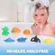 thumbnail image 5 of Juguetes de baño magnéticos para niños pequeños, juego de piscina de pesca para niños, juego de 2 cañas de pescar, 8 animales marinos de goma y red, juguetes acuáticos con bolsa organizadora de malla, 5 of 7