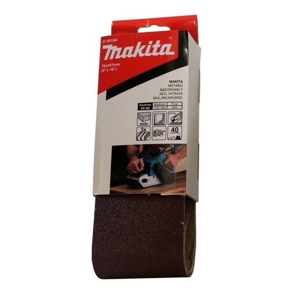 Lija De Banda 3 X 18 Pulgadas Grano 40 Makita D 59184