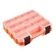 thumbnail image 4 of Organizador de herramientas de doble lateral Caja de almacenamiento de hardware Fisionaria Fisería Köler Box Organizador de tornillo Organizador de to naranja, 4 of 5