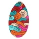 thumbnail image 1 of Tabla De Skimboard De Pie Con Revestimiento De Alto Brillo Para Adolescentes, Adultos Y Ni?os Con Ondas De Colores, 1 of 5