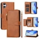 thumbnail image 3 of Funda Billetera Cremallera para Samsung Galaxy A06 5G con Porta Tarjetas, Soporte y Correa Marrón, 3 of 5
