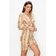 thumbnail image 3 of Vestido Fruncido con Estampado Animal, 3 of 5