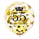 thumbnail image 4 of Decoraciones De Cumpleaños Globos Negros Y Dorados Para 55 Años 15 Piezas, 4 of 7