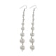 thumbnail image 1 of Perlas De Las Mujeres De La Moda De La Perla Cuelgan Aretes Largos Pendientes De Gota De Plata De La Joyería, 1 of 3