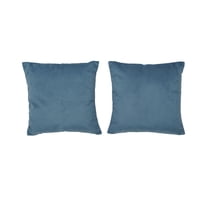 Masel - Set 2 Cojines New Velvet 40X40 40X40 Petroleo