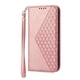 thumbnail image 2 of Funda Flip FOXDOCK para iPhone 11 Pro Max , Estilo Billetera con Diseño Rombo, Correa de Mano y Soporte, Uso Diario, 2 of 5