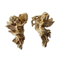 Bothyi - 2 Piezas De Resina Esculturas De La Mala Del Angel Figura Angelical De Querubín Para Dormitorio