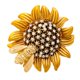 thumbnail image 5 of Sun Flower Lapel Pin Adorno Joyas Accesorios Decorativos Amarillo, 5 of 5