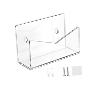 Magideal - Soporte Para Correo, Clasificador De Correo, Estante De Almacenamiento Acrílico, Estante Para Sobres De Escritorio Portátil, Archivador Para Cuadernos Transparente