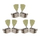 thumbnail image 4 of 6x Guitarra 3L 3R Clavijas De Afinación De Botón De Cuerda Abierta Para Accesorios De Guitarra Acústica, 4 of 5