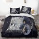 thumbnail image 1 of Att-ack on Gi-ant Eren L-evi Ani-me Soft 3D Pri-nted Du-vet Cover -Bedd-ing Set with Co-mforte-r Cover-, 1 of 5