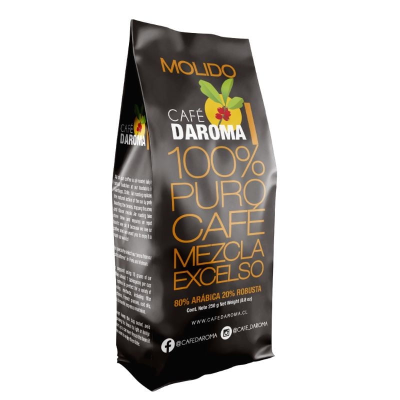 Café Molido Excelso Bolsa 250 gr D'aroma