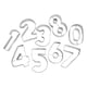 thumbnail image 2 of Set de regalo de 9 piezas con números del 1 al 9 de Cookie Cutters R&M con aberturas, 2 of 8