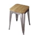 thumbnail image 3 of Set 2 Pisos Bajo 45 Cm Asiento De Madera Tolix Ernest Gris, 3 of 3