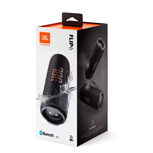 PARLANTE BT JBL FLIP 6 NEGRO | Lider