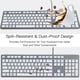 thumbnail image 4 of Estuche con teclado de silicona lacado, resistente al agua y al polvo, compatible con la computadora de escritorio Dell KB 216, 4 of 5