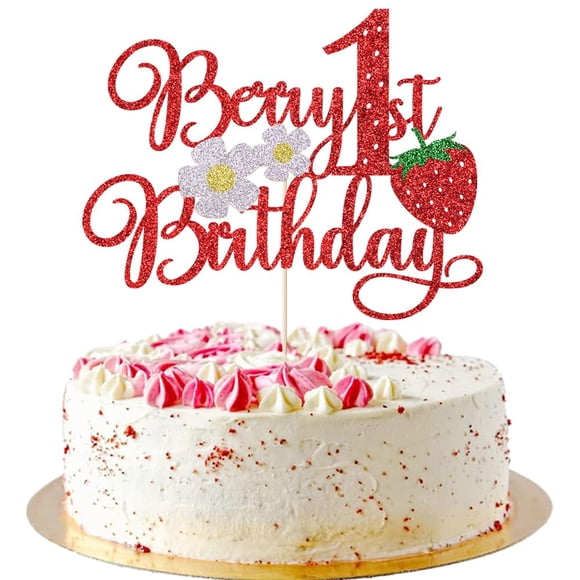 Adorno para pastel AROKIPPRY Berry 1.º Cumpleaños